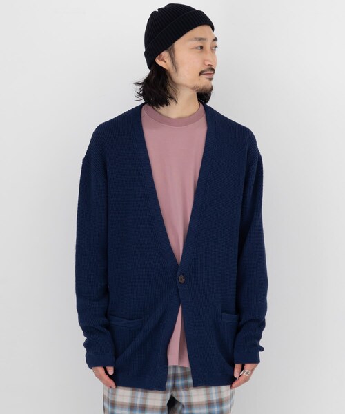 URBAN RESEARCH Sonny Label(アーバンリサーチサニーレーベル)の「ワッフル1ボタンカーディガン(その他・メンズ・ミックスネイビー/ブラック/グレージュ・M/L)」の7枚目の写真