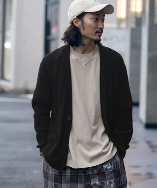 URBAN RESEARCH Sonny Label(アーバンリサーチサニーレーベル)の「ワッフル1ボタンカーディガン(その他・メンズ・ミックスネイビー/ブラック/グレージュ・M/L)」の2枚目の写真