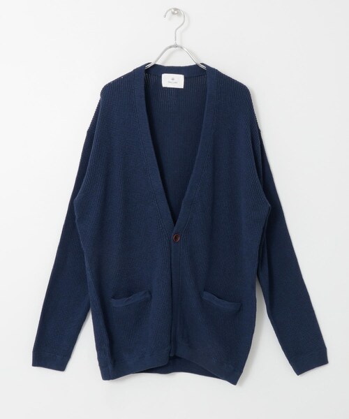 URBAN RESEARCH Sonny Label(アーバンリサーチサニーレーベル)の「ワッフル1ボタンカーディガン(その他・メンズ・ミックスネイビー/ブラック/グレージュ・M/L)」の10枚目の写真