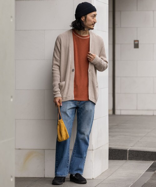 URBAN RESEARCH Sonny Label(アーバンリサーチサニーレーベル)の「ワッフル1ボタンカーディガン(その他・メンズ・ミックスネイビー/ブラック/グレージュ・M/L)」の6枚目の写真