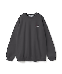 GRL | GRL FILA 裏起毛ロゴ入りBIGスウェットトップス(スウェット)