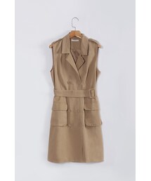 ORENDA | 都會感修身風衣洋裝(ワンピース/ドレス)