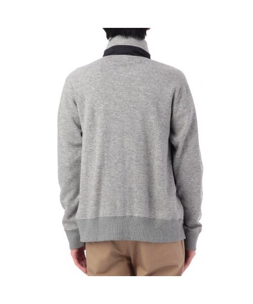 TAKEO KIKUCHI（タケオキクチ）の「W/Ac接結天竺スタンドカラーパーカー（スウェット・パーカー・メンズ・グレー系/グリーン系/ネイビー系・M/L/LL/3L）」の6枚目の写真