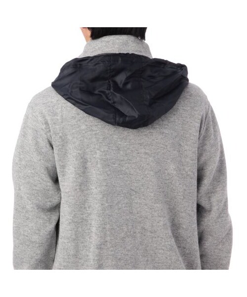 TAKEO KIKUCHI（タケオキクチ）の「W/Ac接結天竺スタンドカラーパーカー（スウェット・パーカー・メンズ・グレー系/グリーン系/ネイビー系・M/L/LL/3L）」の9枚目の写真