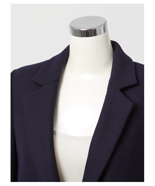 DRWCYS（ドロシーズ）の「二重織メルトンチェスターコート（ジャケット/アウター・レディース・ブラック/キャメル/ネイビー・M）」の7枚目の写真