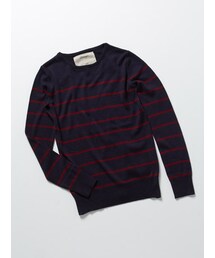 DRWCYS | ソフトアンゴラ ボーダーニット(トップス)