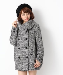 Heather | ★WEB店舗限定アイテム★チェックツイードコクーンコート(ジャケット/アウター)