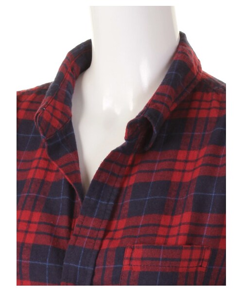 DRWCYS（ドロシーズ）の「コットンチェックシャツ（トップス・レディース・レッド/グリーン/ネイビー・M）」の7枚目の写真