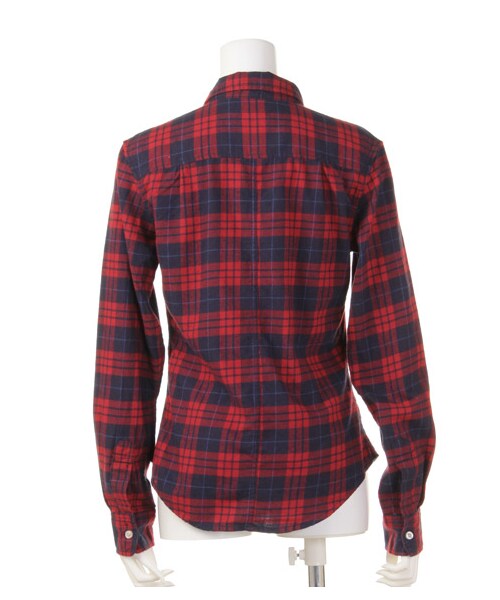 DRWCYS（ドロシーズ）の「コットンチェックシャツ（トップス・レディース・レッド/グリーン/ネイビー・M）」の5枚目の写真