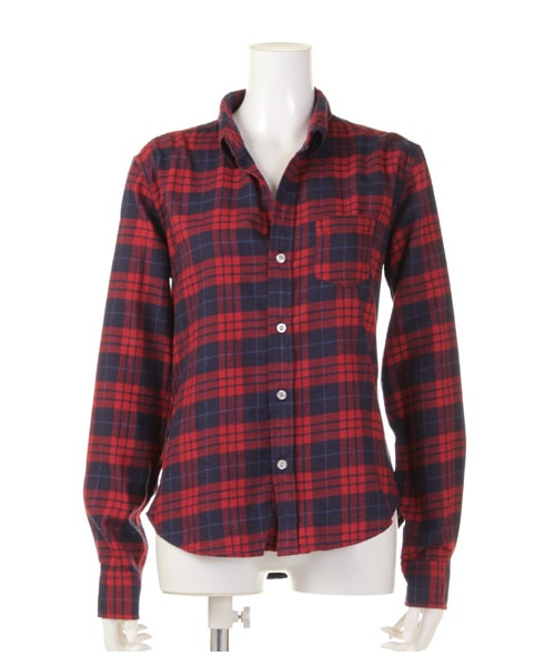 DRWCYS（ドロシーズ）の「コットンチェックシャツ（トップス・レディース・レッド/グリーン/ネイビー・M）」の3枚目の写真