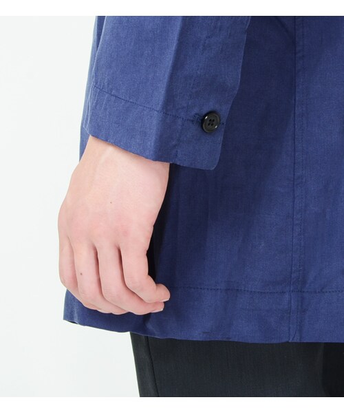 KATHARINE HAMNETT LONDON (キャサリンハムネットロンドン)の「TENCEL LONG JACKET(ジャケット/アウター・メンズ・ブラック/ブルー・M/L/AL)」の8枚目の写真