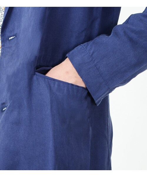 KATHARINE HAMNETT LONDON (キャサリンハムネットロンドン)の「TENCEL LONG JACKET(ジャケット/アウター・メンズ・ブラック/ブルー・M/L/AL)」の7枚目の写真