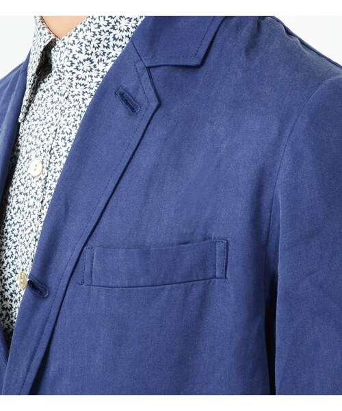 KATHARINE HAMNETT LONDON (キャサリンハムネットロンドン)の「TENCEL LONG JACKET(ジャケット/アウター・メンズ・ブラック/ブルー・M/L/AL)」の6枚目の写真