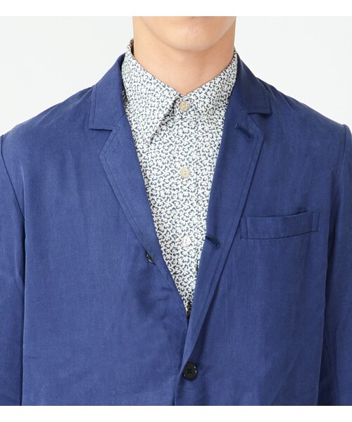 KATHARINE HAMNETT LONDON (キャサリンハムネットロンドン)の「TENCEL LONG JACKET(ジャケット/アウター・メンズ・ブラック/ブルー・M/L/AL)」の5枚目の写真