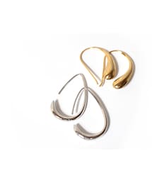 Ops. | Silver925 Shiny Drop Hang Earrings LADEW -ラデュー-(ピアス（両耳用）)