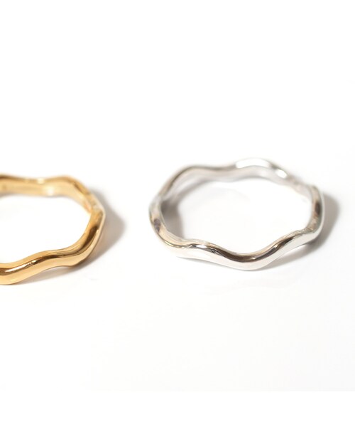 Ops.（オプス）の「Silver925 Wave Ring LOROC -ロロック-（リング・レディース・シルバー/イエローゴールド・9号/11号/13号/15号）」の7枚目の写真