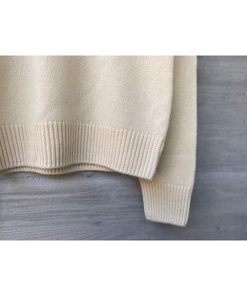 a*d様 AURALEE BABY CASHMERE KNIT P/O サイズ4 AURALEE women's / BABY CASHMERE KNIT P/O (TOP LIGHT KHAKI