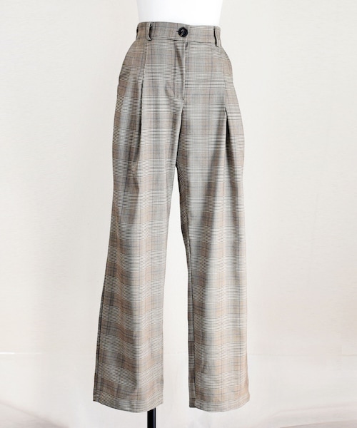 no brand（ノーブランド）の「アーバンチェックワイドPT（その他パンツ・レディース・その他）」の7枚目の写真