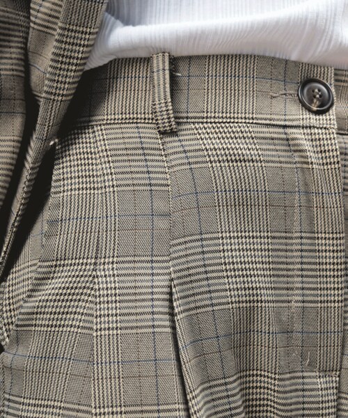 no brand（ノーブランド）の「アーバンチェックワイドPT（その他パンツ・レディース・その他）」の4枚目の写真