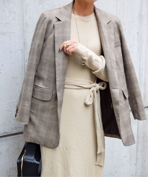 no brand(ノーブランド)の「アーバンチェックJK(テーラードジャケット・レディース・その他)」の9枚目の写真