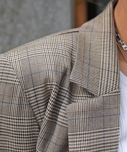no brand(ノーブランド)の「アーバンチェックJK(テーラードジャケット・レディース・その他)」の4枚目の写真
