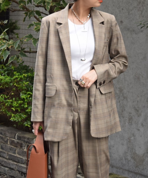 no brand(ノーブランド)の「アーバンチェックJK(テーラードジャケット・レディース・その他)」の3枚目の写真
