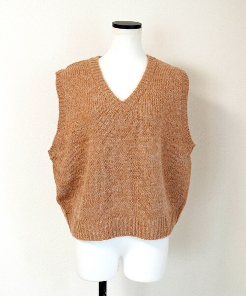 no brand（ノーブランド）の「アルパカウールニットベスト（ベスト・レディース・その他）」の9枚目の写真
