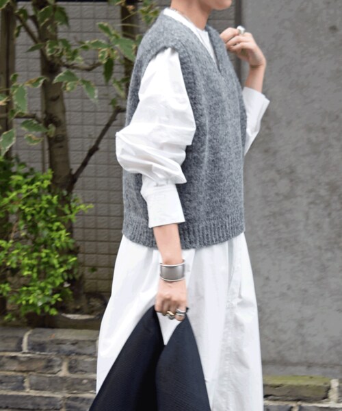 no brand（ノーブランド）の「アルパカウールニットベスト（ベスト・レディース・その他）」の7枚目の写真