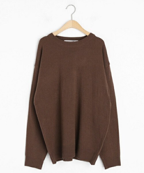 DHOLIC（ディーホリック）の「ラウンドルーズニット（ニット/セーター・レディース・ホワイト/ブラウン/ブラック/グリーン/ベージュ・FREE）」の3枚目の写真