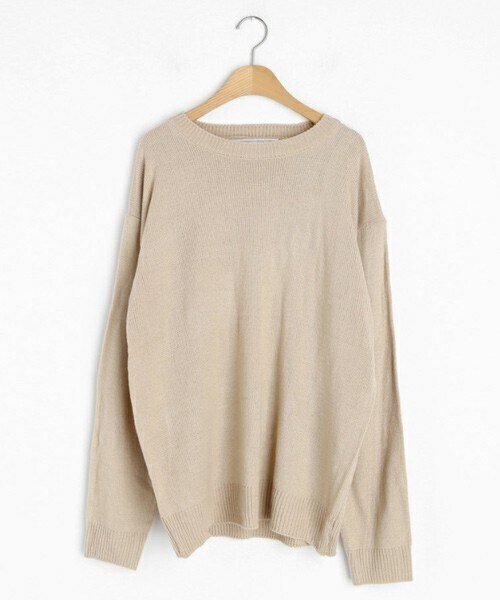 DHOLIC（ディーホリック）の「ラウンドルーズニット（ニット/セーター・レディース・ホワイト/ブラウン/ブラック/グリーン/ベージュ・FREE）」の4枚目の写真