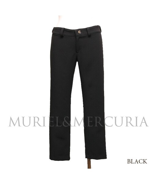 MURIEL&MERCURIA（マリエルアンドマキュリア）の「ストレッチクロップドパンツ（その他パンツ・レディース・OFF/PINK/BLACK・36/38）」の2枚目の写真