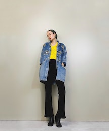 USED | Pret gold decoration import denim jacket-1442-10(デニムジャケット)