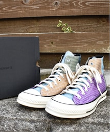 CONVERSE | CONVERSE コンバース All Star CT70 HI リップストップ生地 格子柄 ハイカットスニーカー(スニーカー)