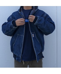 Carharttカーハートデニムアクティブジャケット USA製 70s~80s Carhartt Denim Active Jacket 青 XXXXL