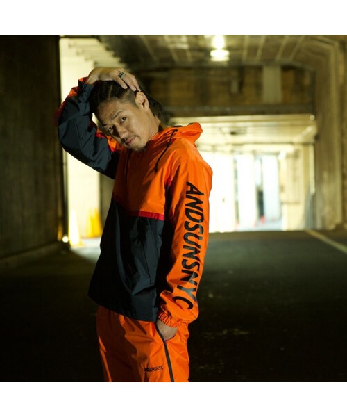 ANDSUNS（アンドサンズ）の「NYC ANORAK JKT (ORANGE)（ナイロン 