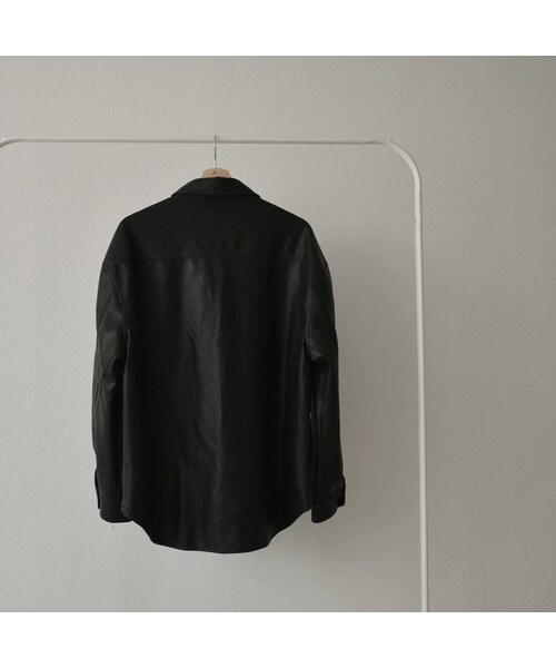 Lavish Gate（ラヴィッシュゲート）の「outer-02032　エコレザー　オーバーサイズジャケット　ブラック（その他アウター・レディース・その他）」の6枚目の写真