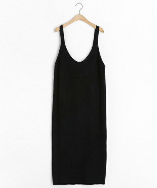 DHOLIC（ディーホリック）の「ニットスリーブレスワンピース（ワンピース・レディース・グリーン/ブラック/ベージュ・FREE）」の2枚目の写真