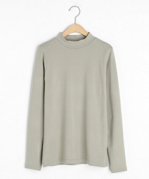 DHOLIC（ディーホリック）の「ハーフネックTシャツ（Tシャツ/カットソー・レディース・ホワイト/ブラック/ブラウン/グリーン/パープル/ベージュ・FREE）」の5枚目の写真