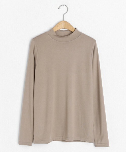 DHOLIC（ディーホリック）の「ハーフネックTシャツ（Tシャツ/カットソー・レディース・ホワイト/ブラック/ブラウン/グリーン/パープル/ベージュ・FREE）」の4枚目の写真