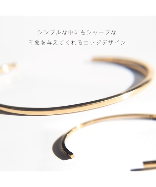 Ops.(オプス)の「Silver925 Elegant Slim Plane Bangle PIANTA -ピアンタ-(バングル/リストバンド・レディース・シルバー/イエローゴールド/ピンクゴールド・ONE SIZE)」の22枚目の写真