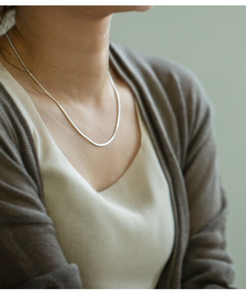 Ops.（オプス）の「Silver925 Snake Chain Necklace VENEC-NK -ベネック ネックレス-（ネックレス・レディース・シルバー/イエローゴールド・ONE SIZE）」の9枚目の写真