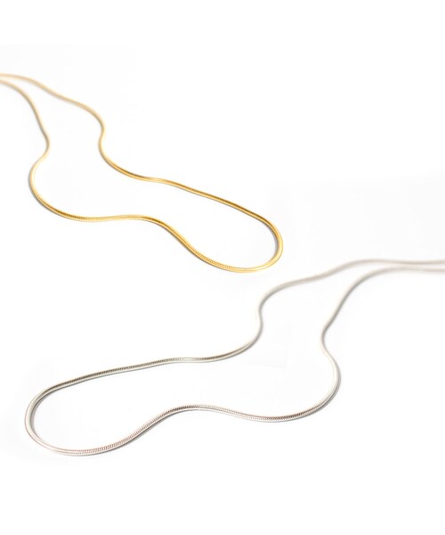 Ops.（オプス）の「Silver925 Snake Chain Necklace VENEC-NK -ベネック ネックレス-（ネックレス・レディース・シルバー/イエローゴールド・ONE SIZE）」の10枚目の写真
