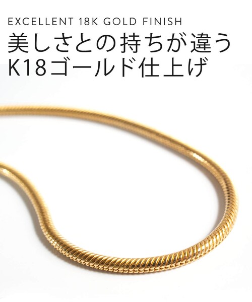 Ops.（オプス）の「Silver925 Snake Chain Necklace VENEC-NK -ベネック ネックレス-（ネックレス・レディース・シルバー/イエローゴールド・ONE SIZE）」の11枚目の写真