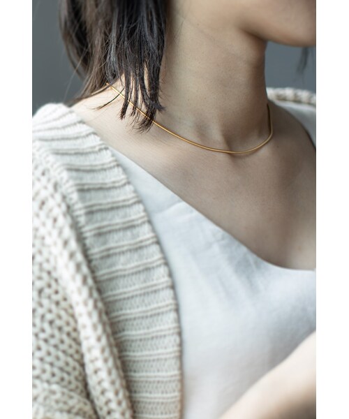 Ops.（オプス）の「Silver925 Snake Chain Necklace VENEC-NK -ベネック ネックレス-（ネックレス・レディース・シルバー/イエローゴールド・ONE SIZE）」の13枚目の写真