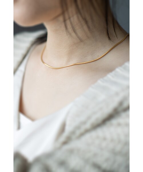Ops.（オプス）の「Silver925 Snake Chain Necklace VENEC-NK -ベネック ネックレス-（ネックレス・レディース・シルバー/イエローゴールド・ONE SIZE）」の14枚目の写真