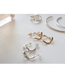 Ops. | Siler925 Ripple Drop Earrings PIELE -ピエル-(ピアス（両耳用）)