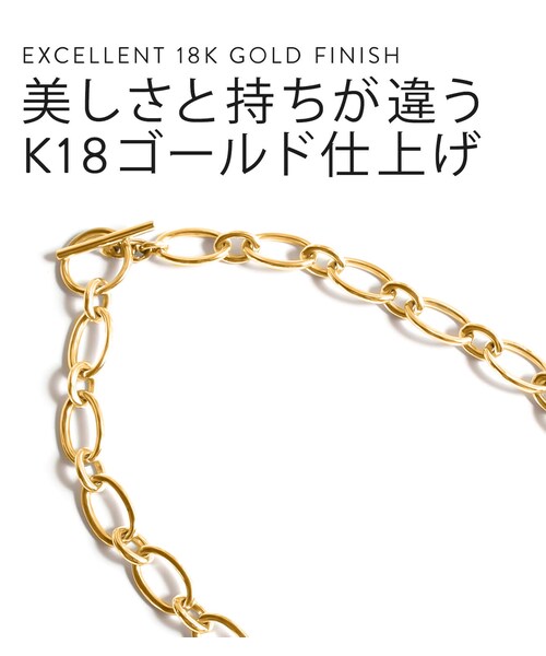Ops.（オプス）の「Silver925 Chunky Chain Choker CARCHE -カルチェ-（ネックレス・レディース・シルバー/イエローゴールド・ONE SIZE）」の2枚目の写真