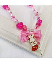 Handmade（ハンドメイド）の「長靴うさぎのネックレス（ヘアゴム・キッズ）」