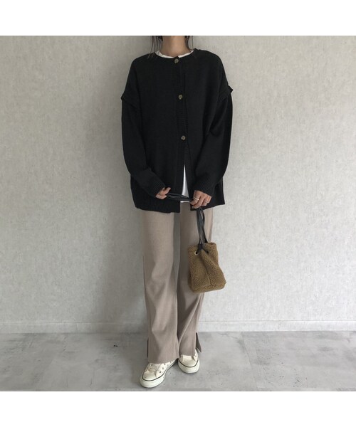 copine（コピン）の「12月4日再々入荷！着回し優秀item！3wayゆったりニット/カーディガン(2color)（ニット/セーター・レディース・その他）」の11枚目の写真