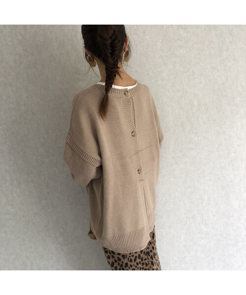copine（コピン）の「12月4日再々入荷！着回し優秀item！3wayゆったりニット/カーディガン(2color)（ニット/セーター・レディース・その他）」の5枚目の写真